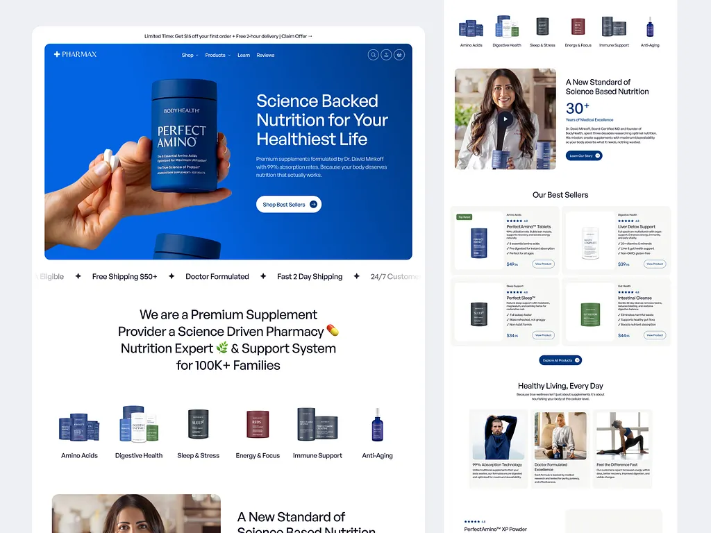 Pharmacy Website Design