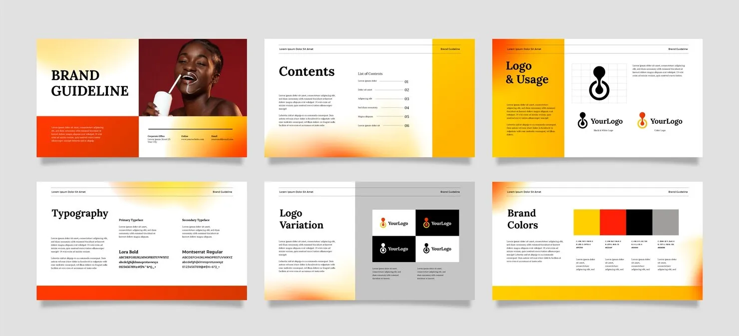 Brand guidelines document