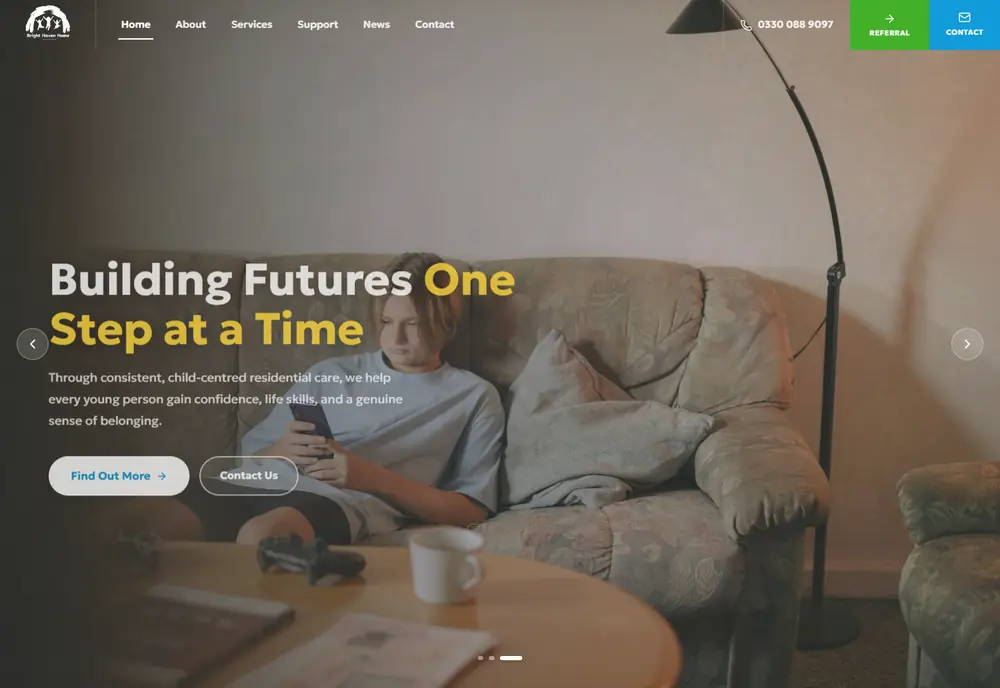 Bright Haven Home website preview